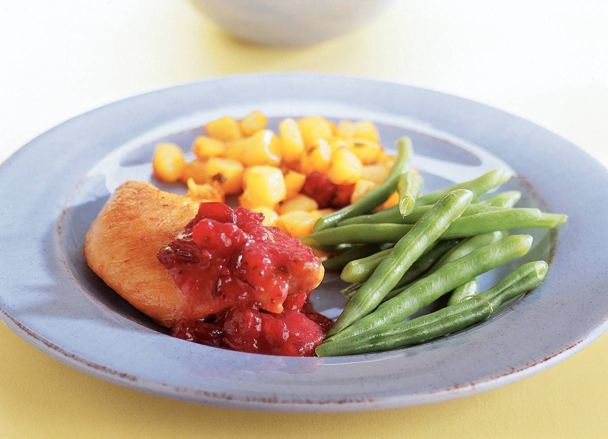 Kalkoenfilet met cranberrysaus
