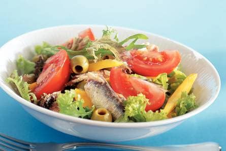 Mediterrane salade met sardines
