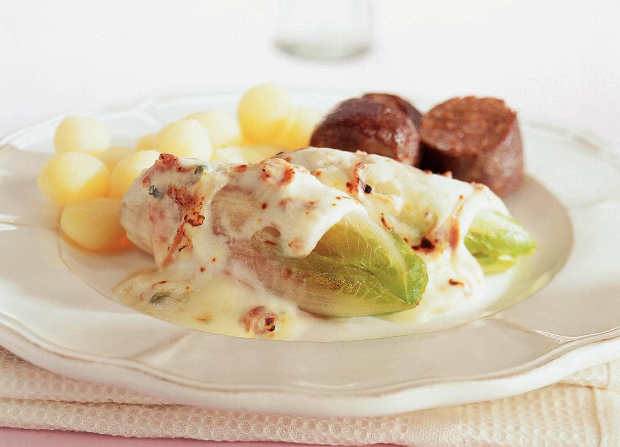 Gegratineerde witlof op z'n Italiaans