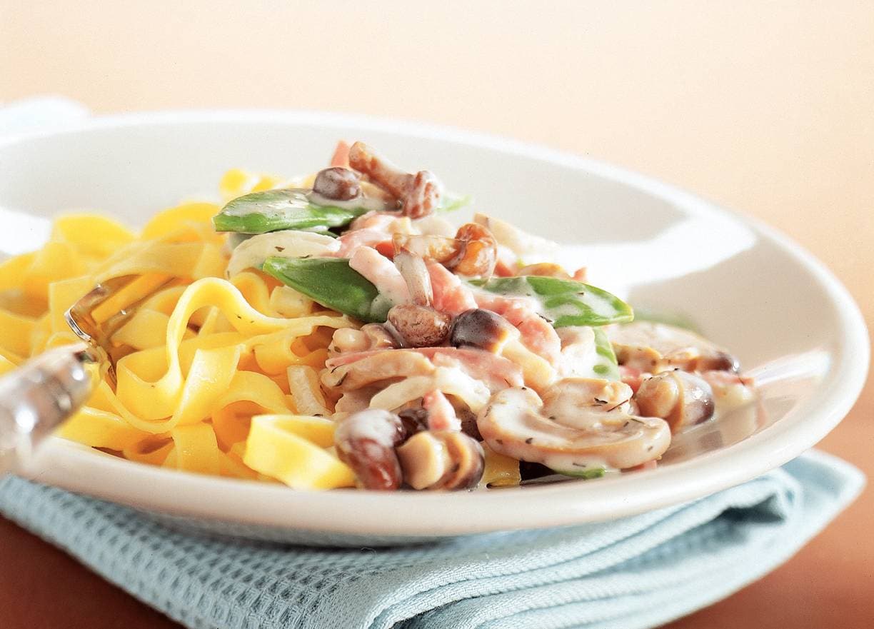 Paddestoelen tagliatelle