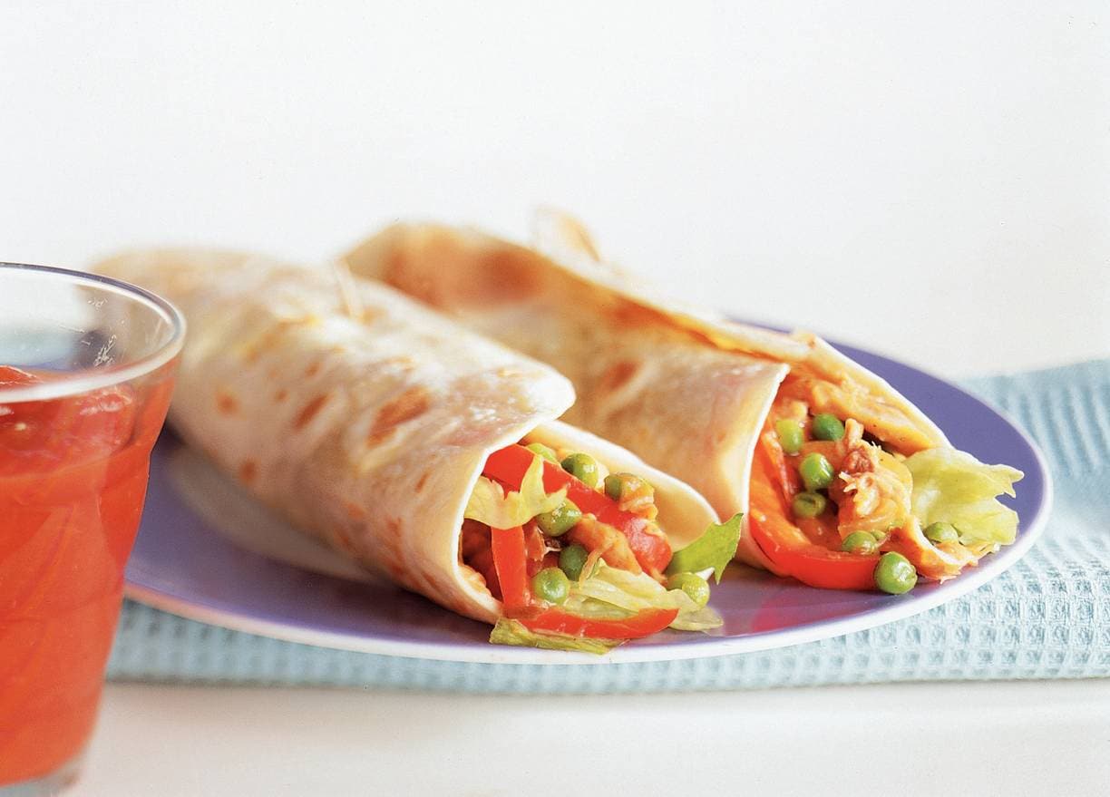 Burrito's met makreel