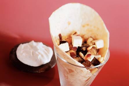 Grieks gevulde wrap