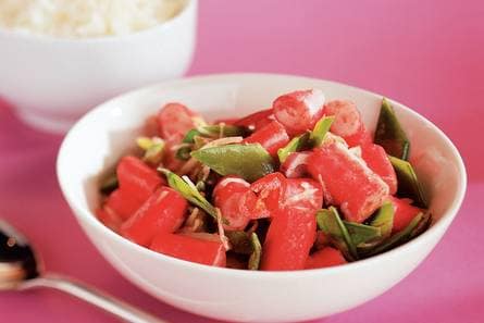 Indiaas gekruide surimi