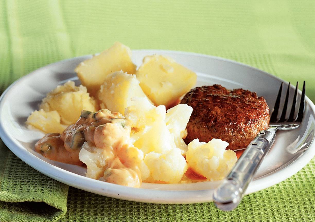 Tartaartjes met bloemkoolsaus
