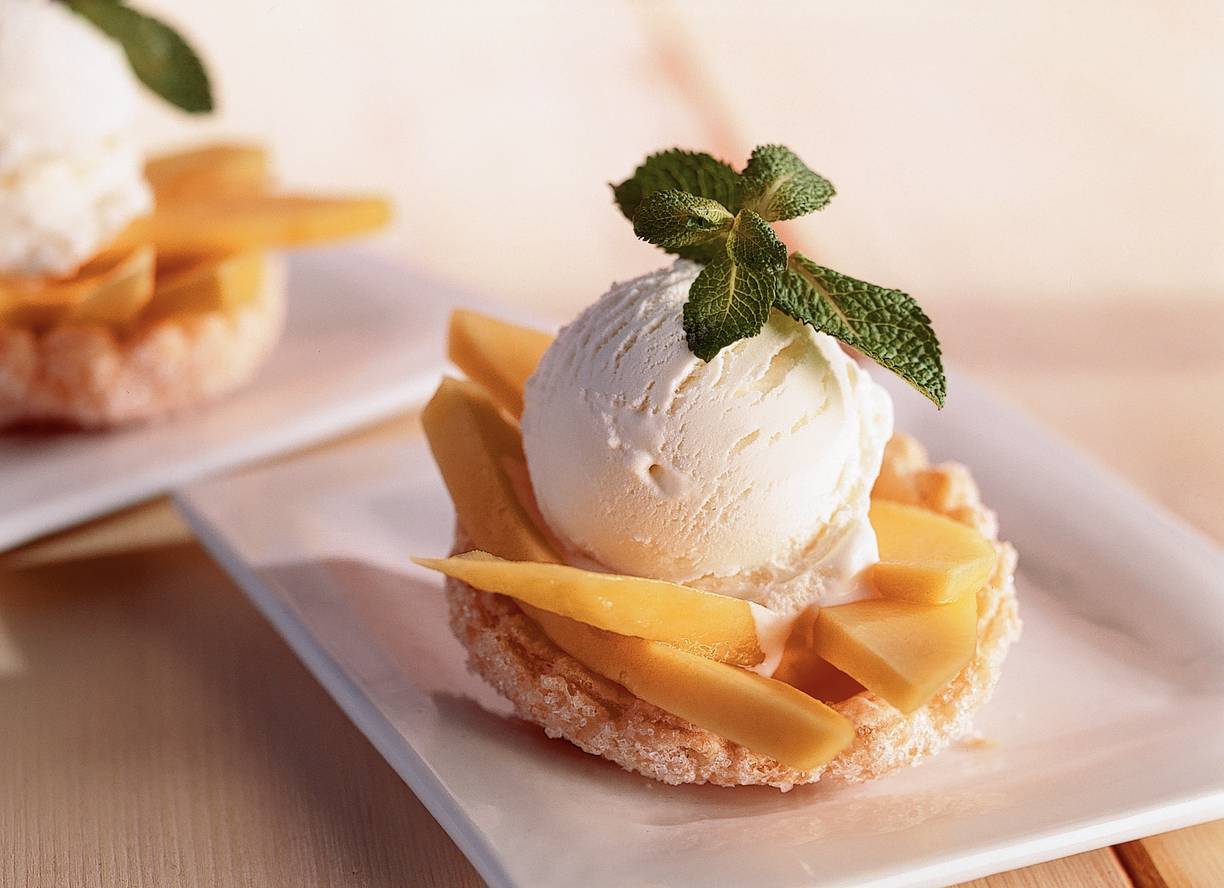IJstaartje met mango