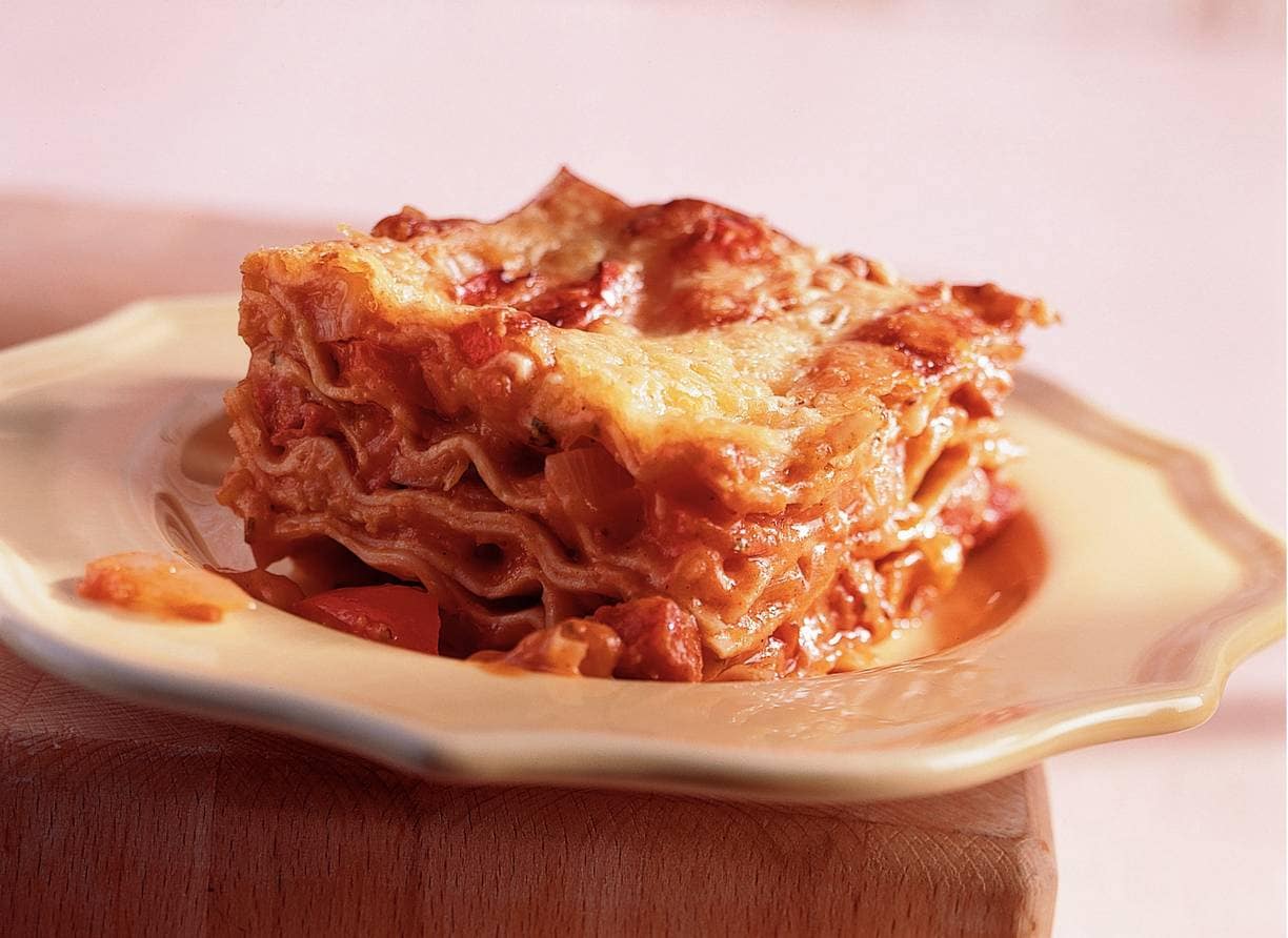 Pittige lasagne met chorizo