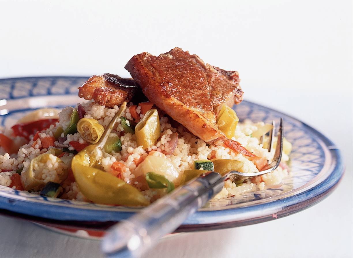 Lamskoteletjes met couscous
