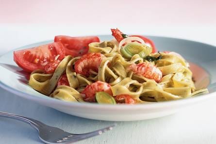 Tagliatelle met rivierkreeftjes