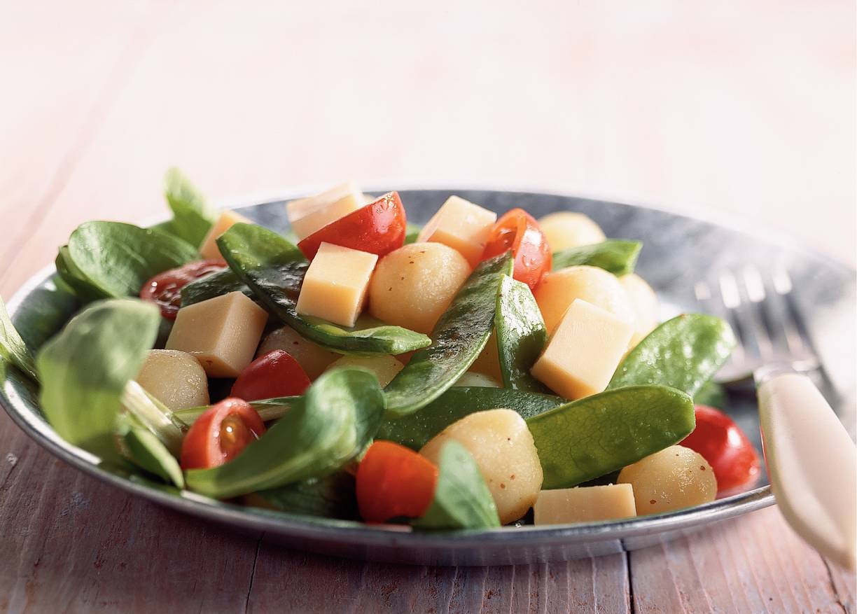 Aardappelsalade met mosterddressing