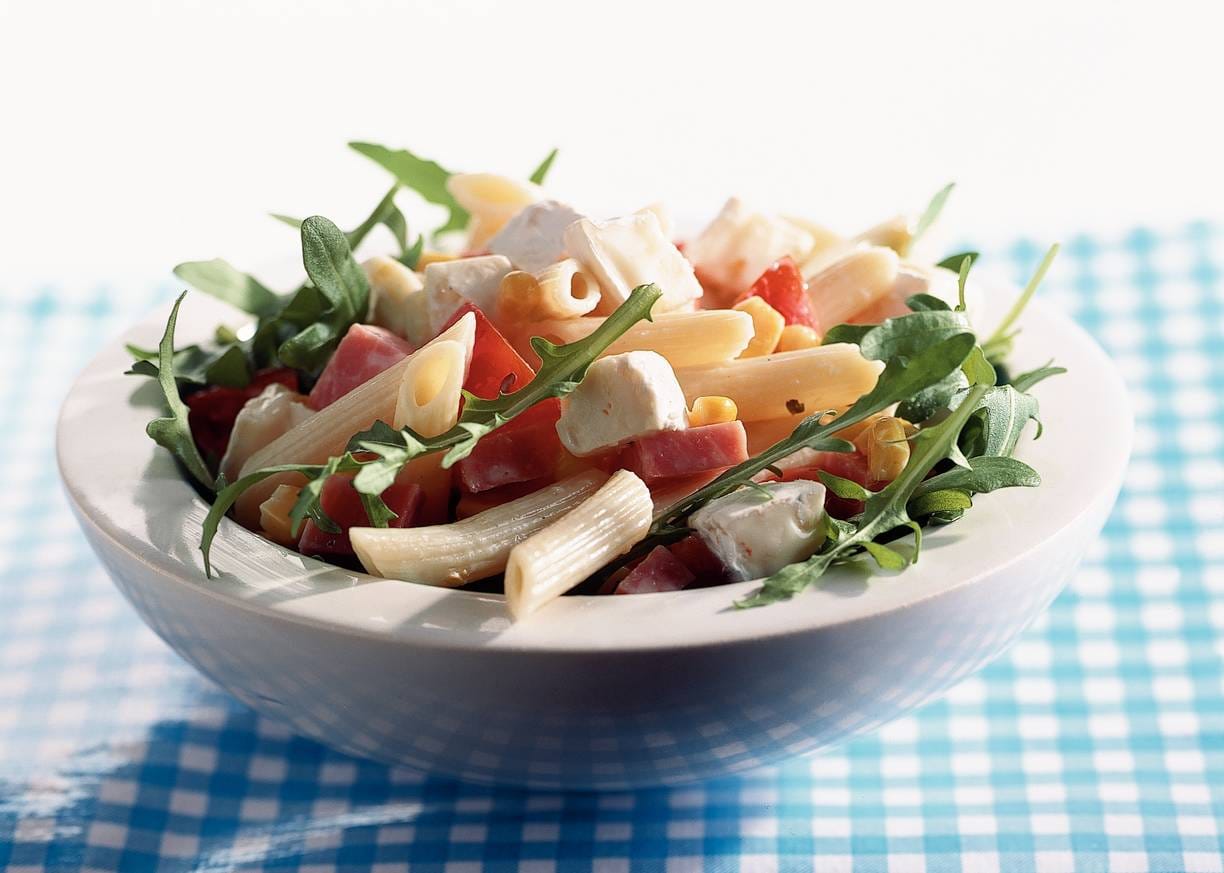 Pastasalade met brie