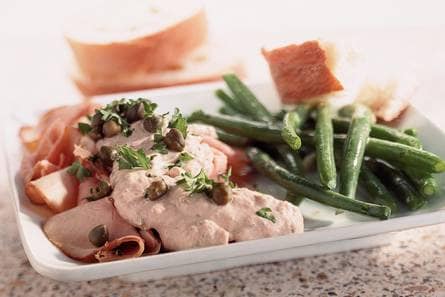 Fricandeau met tonijnsaus