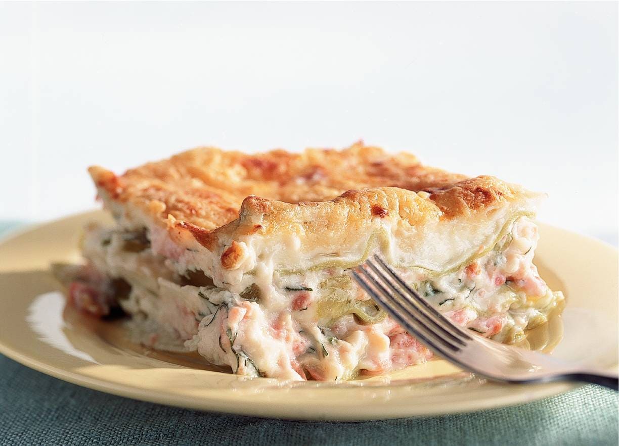 Zalmlasagne