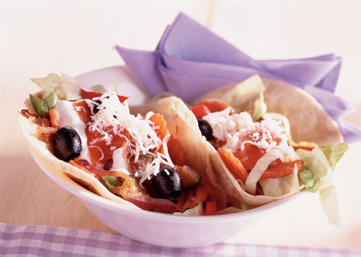 Taco's met geitenkaas