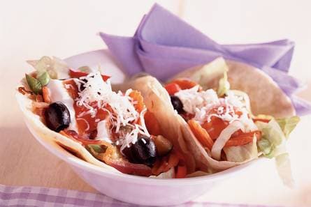 Taco's met geitenkaas