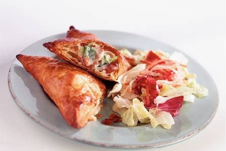 Geitenkaasflapjes met rauwkostsalade