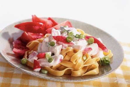 Tagliatelle met surimi