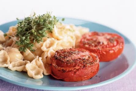 Geroosterde tomaten met pasta