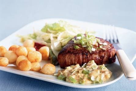 Biefstuk met mosterdsaus