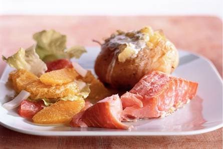 Zalm met citrussalade