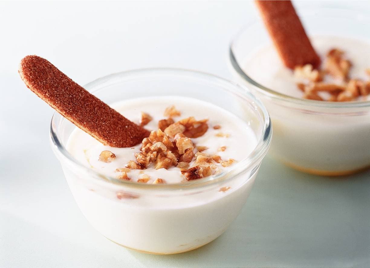 Yoghurt met honing en walnoten