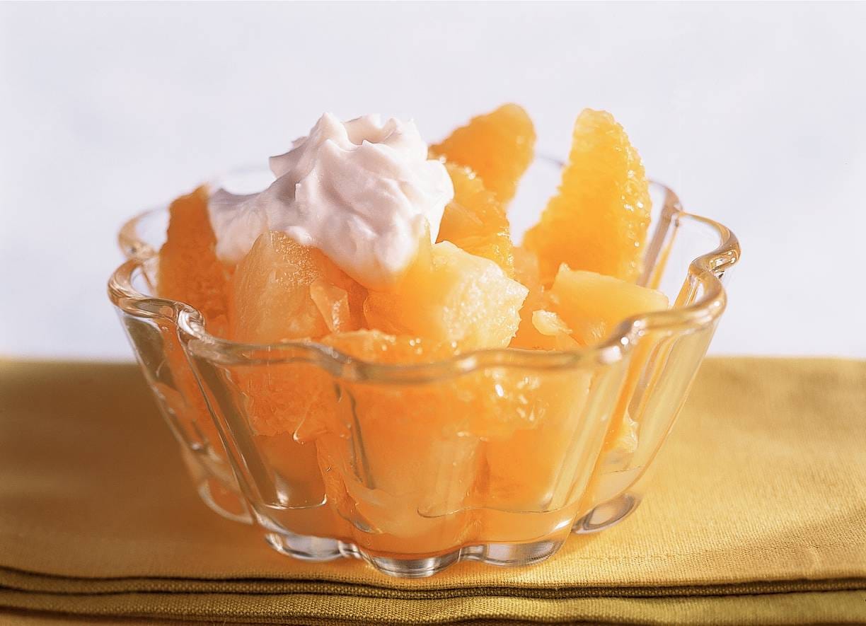 Ananas-sinaasappelsalade