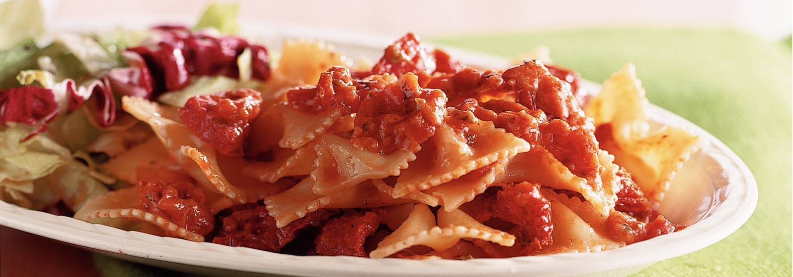 Pasta met salami recept Allerhande Albert Heijn