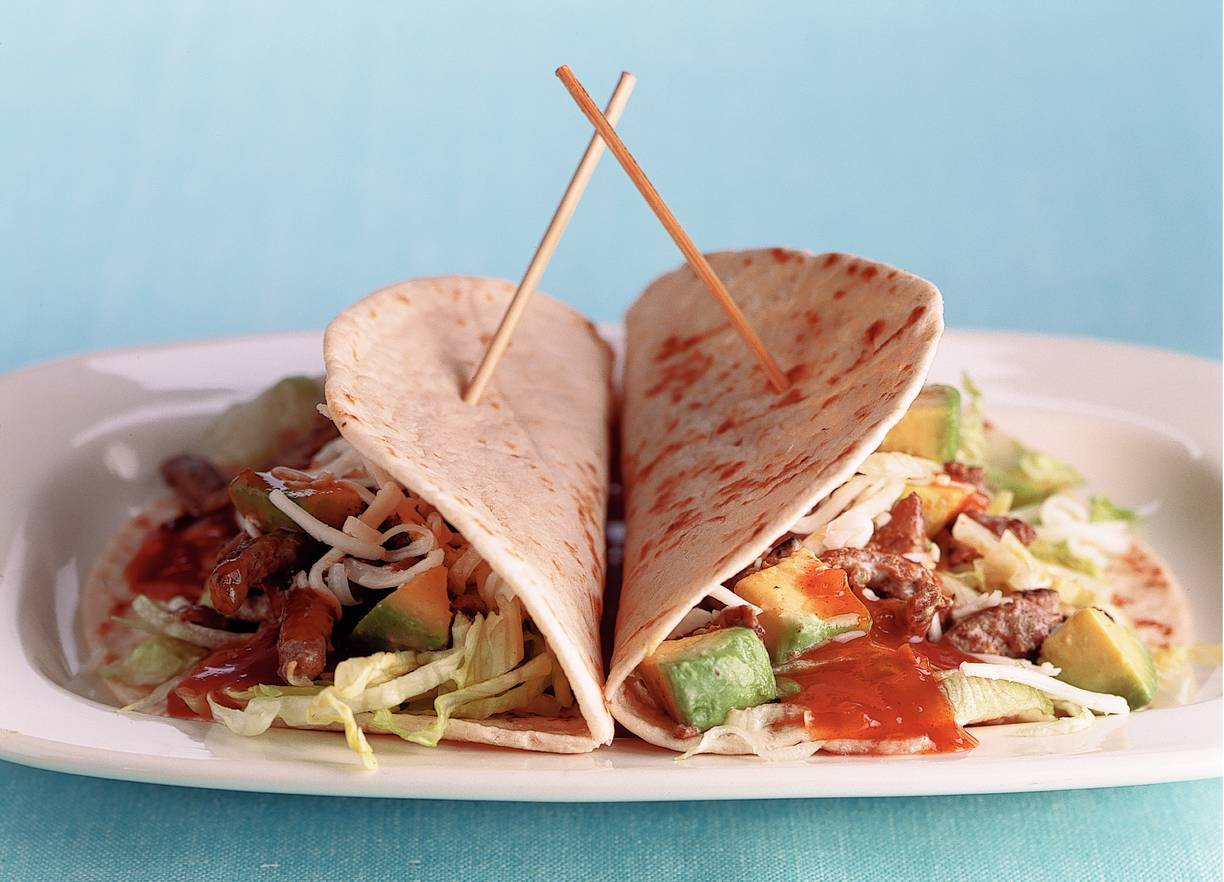 Romige rundertaco's