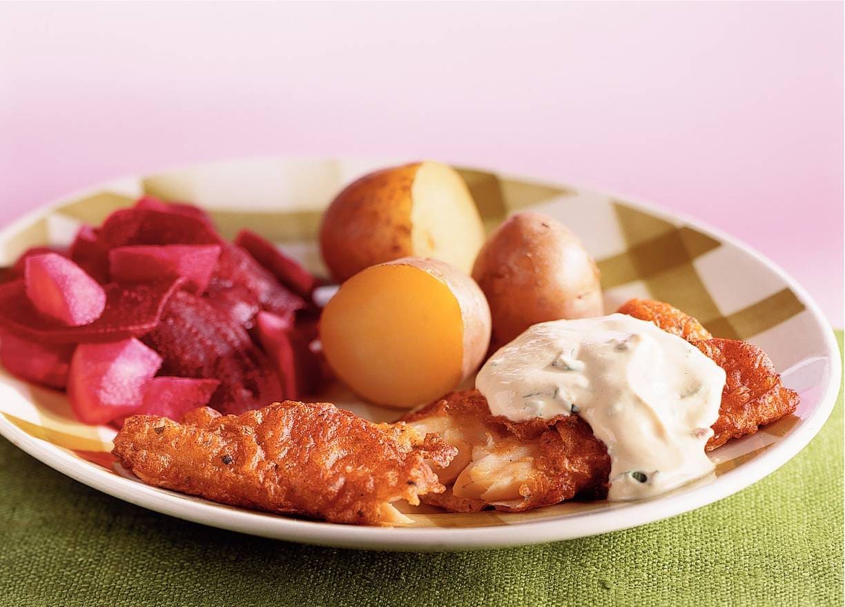Lekkerbekjes met mosterdsaus