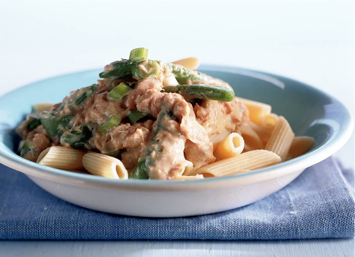 Penne met zalmroomsaus