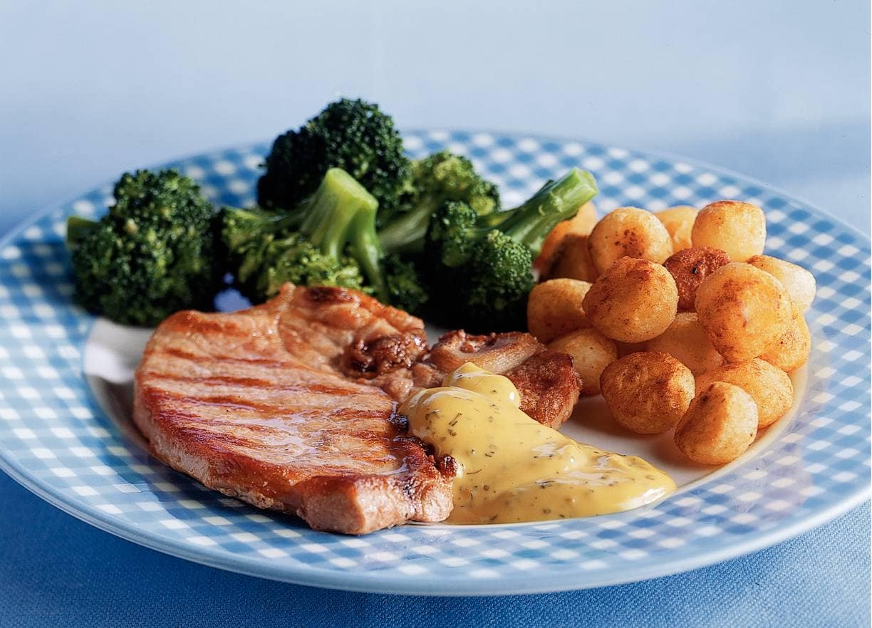 Gegrilde karbonade met bearnaisesaus