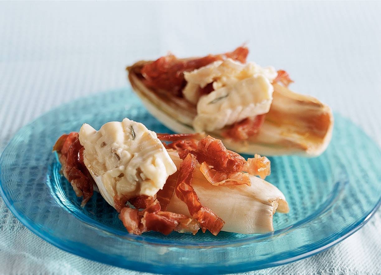 Gegrilde witlof met Parmaham