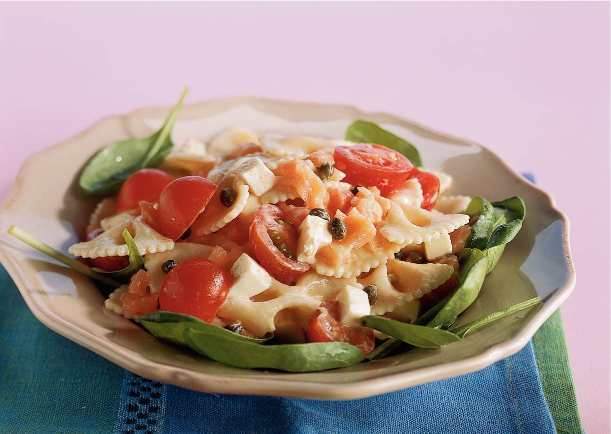 Pastasalade met zalm