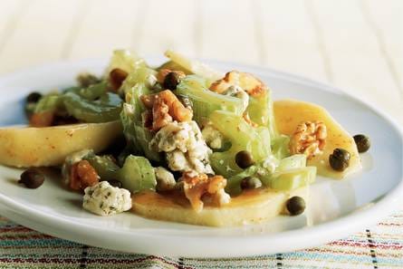 Bleekselderijsalade met mosterddressing