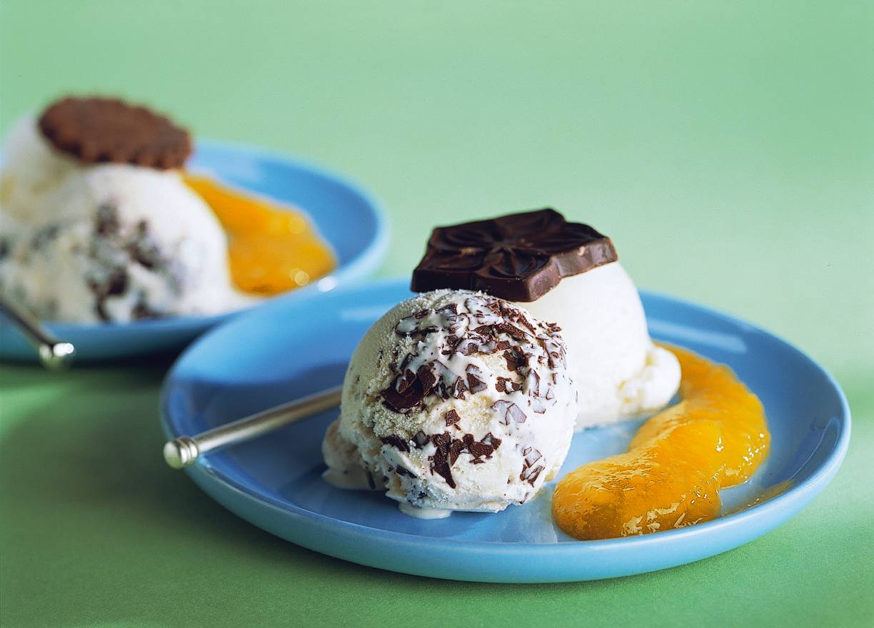 IJs met mangosaus