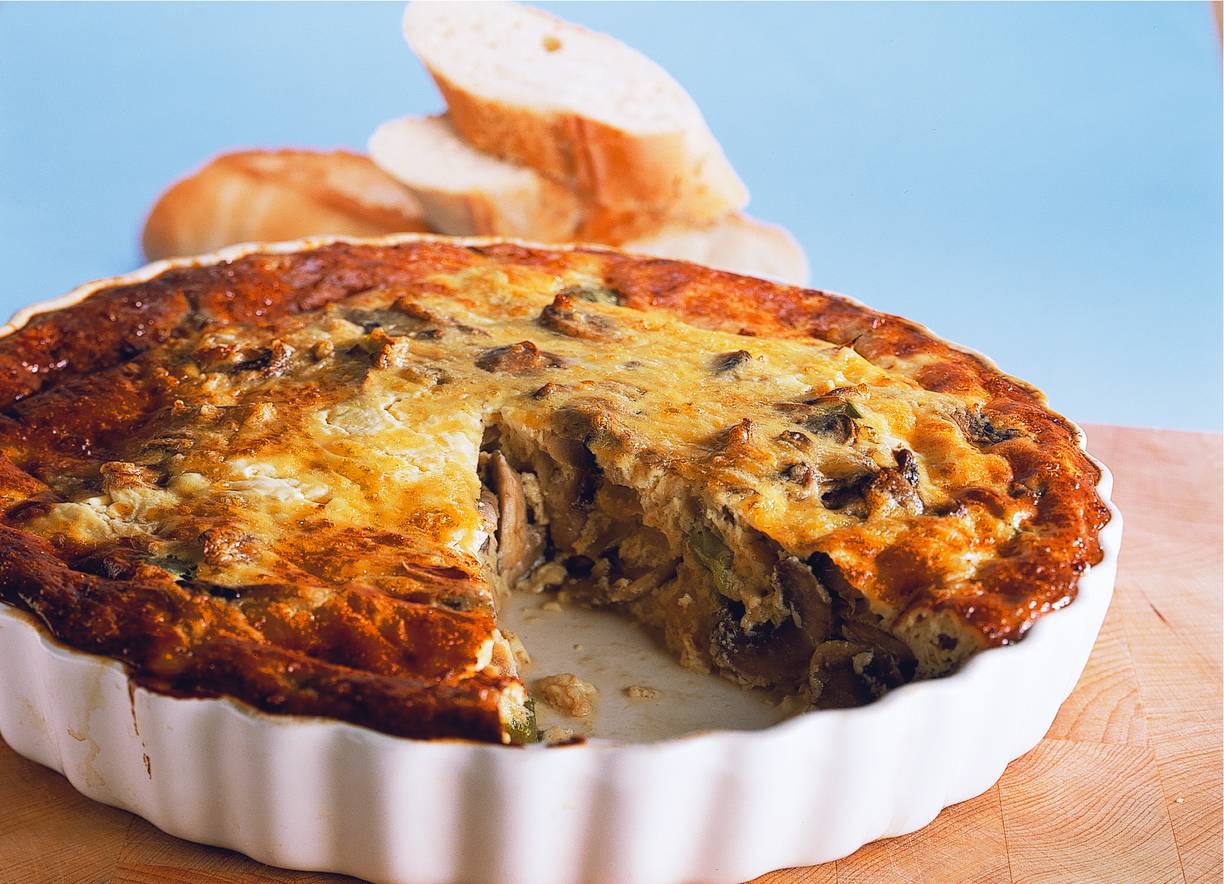 Frittata met champignons