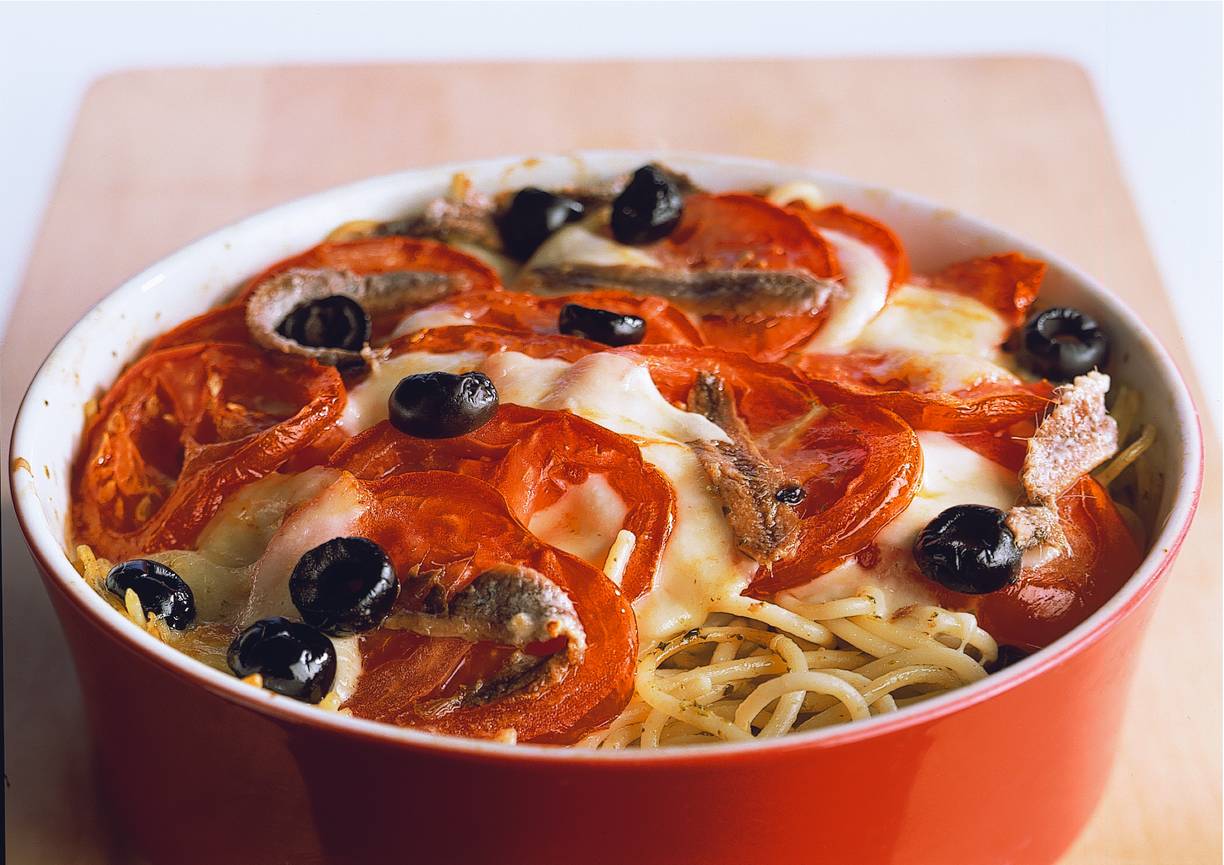 Spaghetti met mozzarella