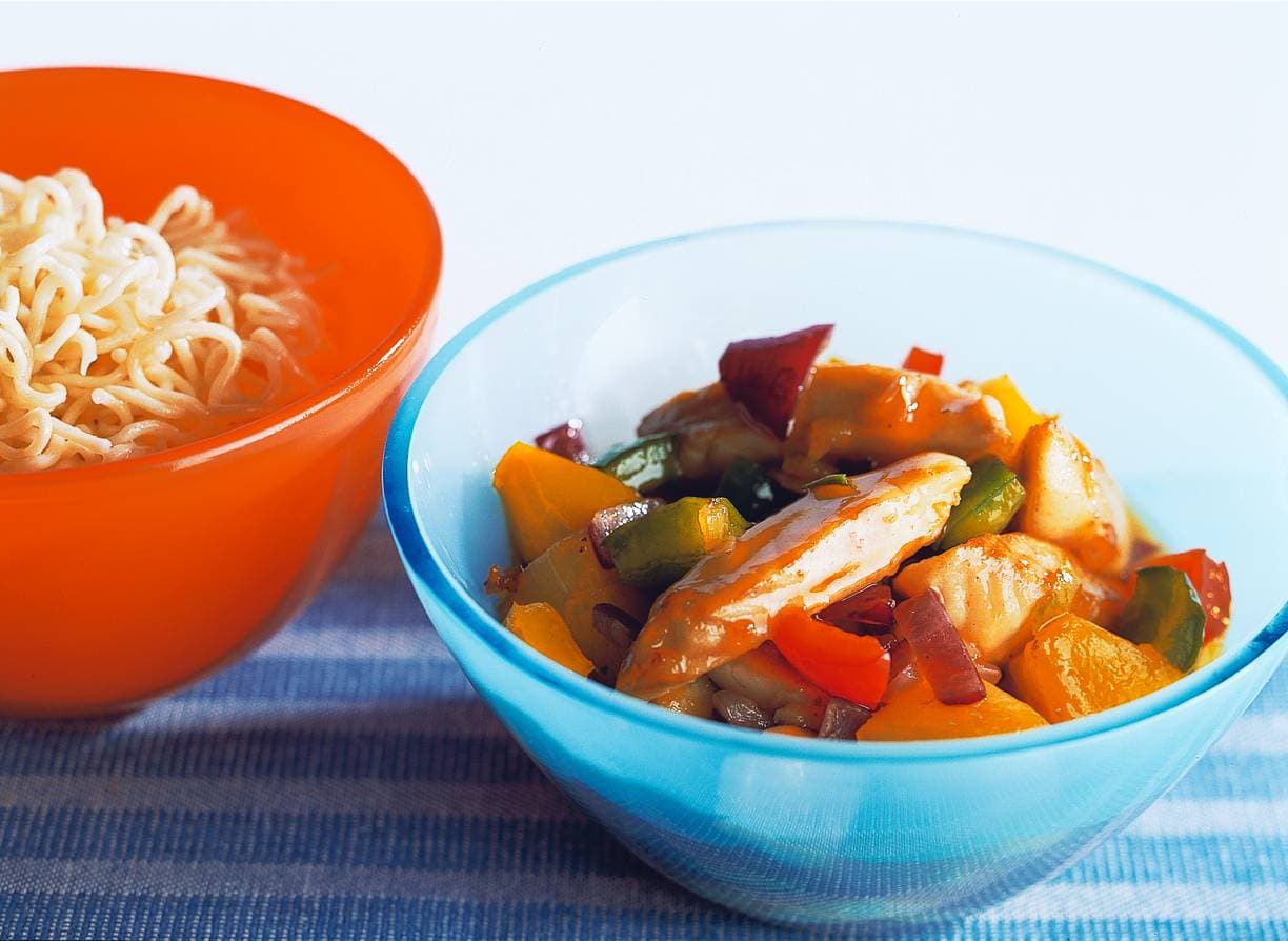 Zoetzure tilapia uit de wok