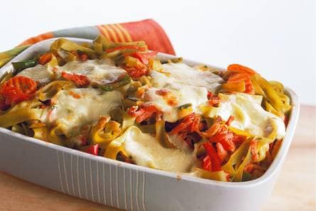 Tagliatelle met ratatouille