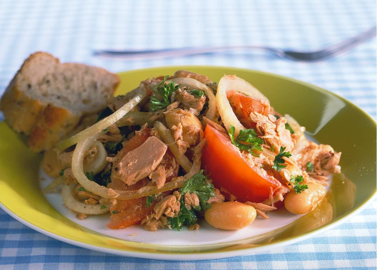 Bonensalade met tonijn