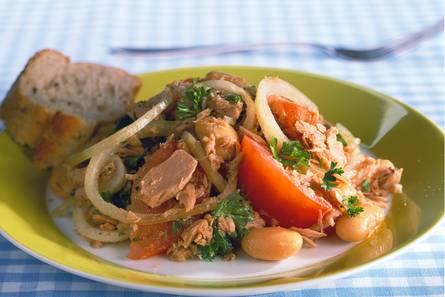 Bonensalade met tonijn