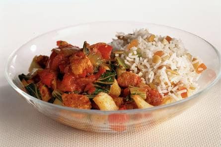 Roerbakschotel paksoi en quorn