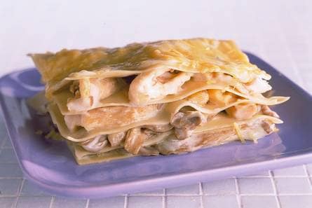 Lasagne met oesterzwammen
