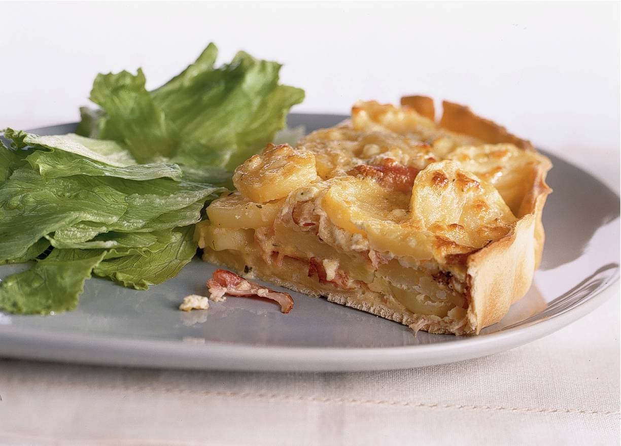 Aardappeltaart met ham