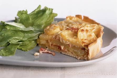 Aardappeltaart met ham