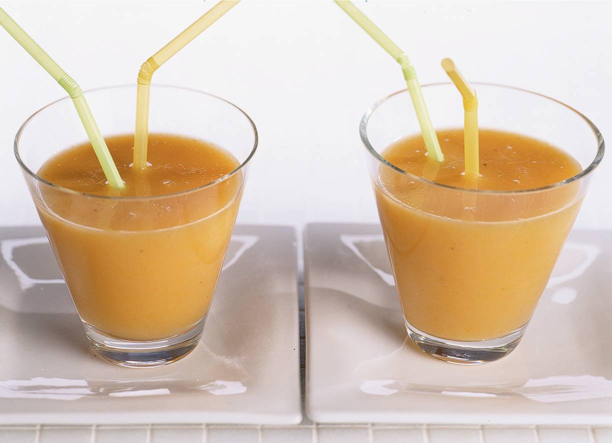 Banaan-perziksmoothie