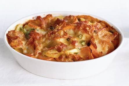 Kaas-aardappelschotel