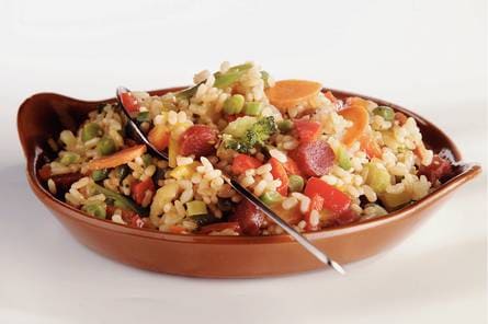 Mexicaanse risotto met cervelaatworst