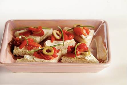 Pittige toast met zuivelspread