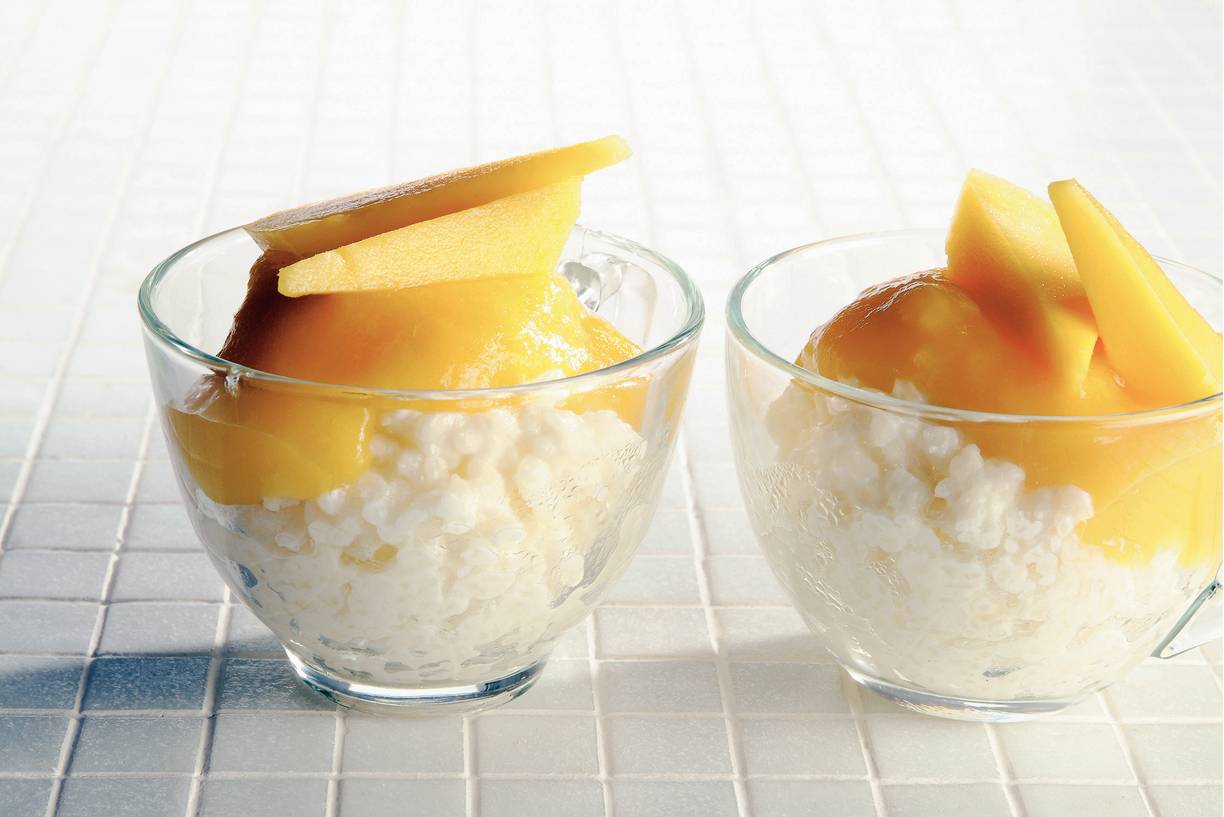 Rijstepap met mango