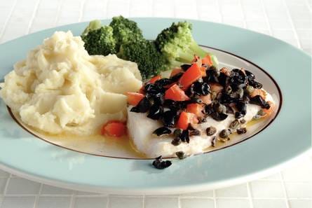 Mediterrane kabeljauw uit de oven